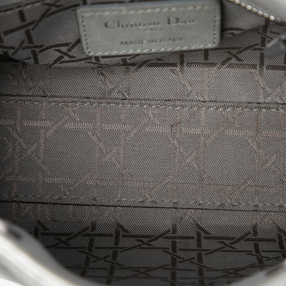 Pre-Loved Dior Mini Iridescent Lambskin Cannage Lady Dior - Picture 4 of 7